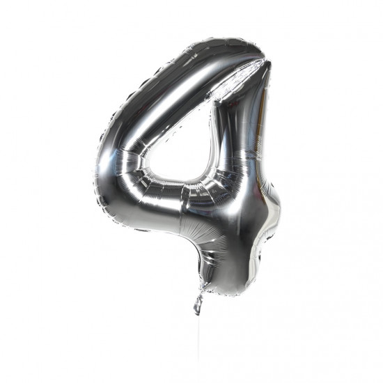 Воздушные шары Воздушные шары Цифры (серебро) 4