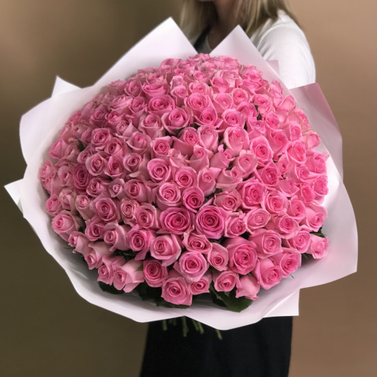 Розы Букет из 151 розовой розы (40 см)