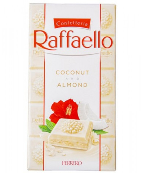 Конфеты к букетам Шоколад Raffaello белый 90гр
