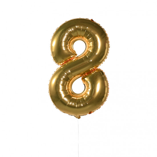 Воздушные шары Воздушные шары Цифры (золото) 8