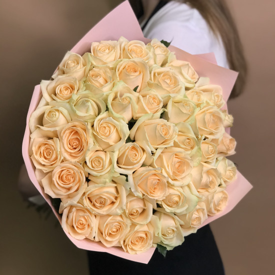 Розы Букет из 41 кремовой розы (70  см)