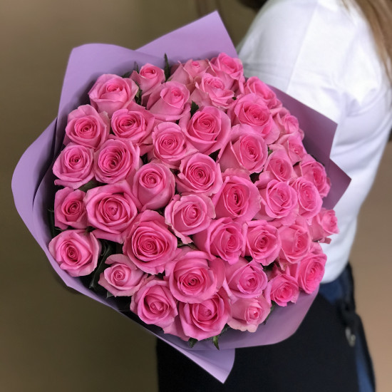 Розы Букет из 41 розовой розы (50 см)