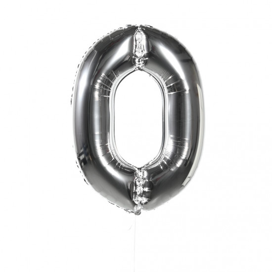 Воздушные шары Воздушные шары Цифры (серебро) 0